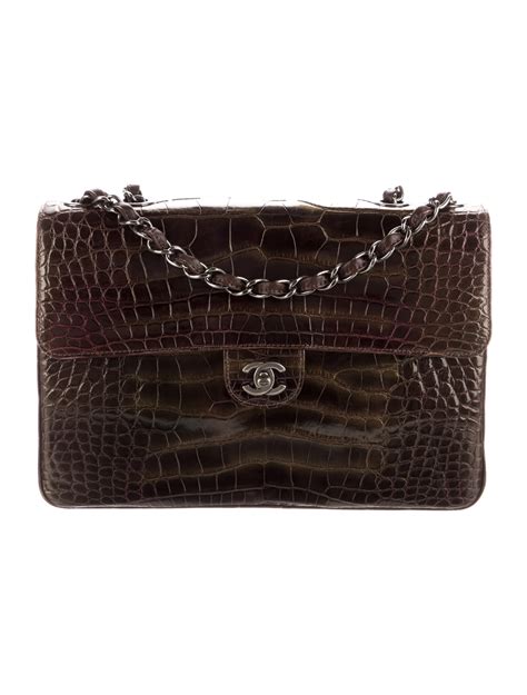 chanel alligator handbags|chanel alligator bag On Sale .